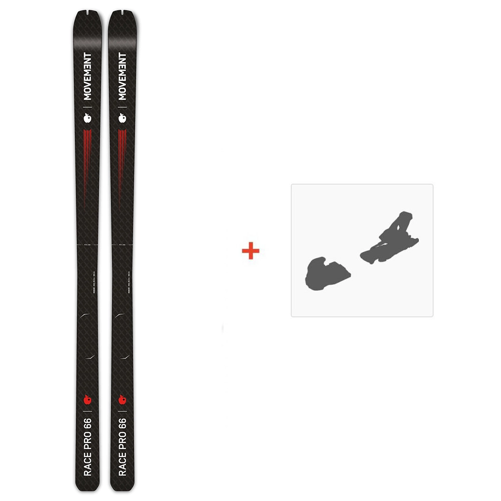 Movement Race Pro 66 2023 + Fixations De Ski 1 Movement Race Pro 66 2023 + Fixations De Ski