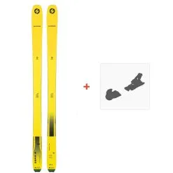Ski Blizzard Zero G 085 Flat Yellow 2022 + Fixations De Ski