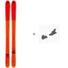 Ski Blizzard Zero G 095 Flat Orange 2022 + Fixations De Ski