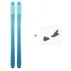 Ski Blizzard Zero G 95 Flat Blue 2021 + Fixations De Ski