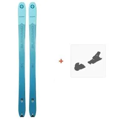 Ski Blizzard Zero G 95 Flat Blue 2021 + Fixations De Ski