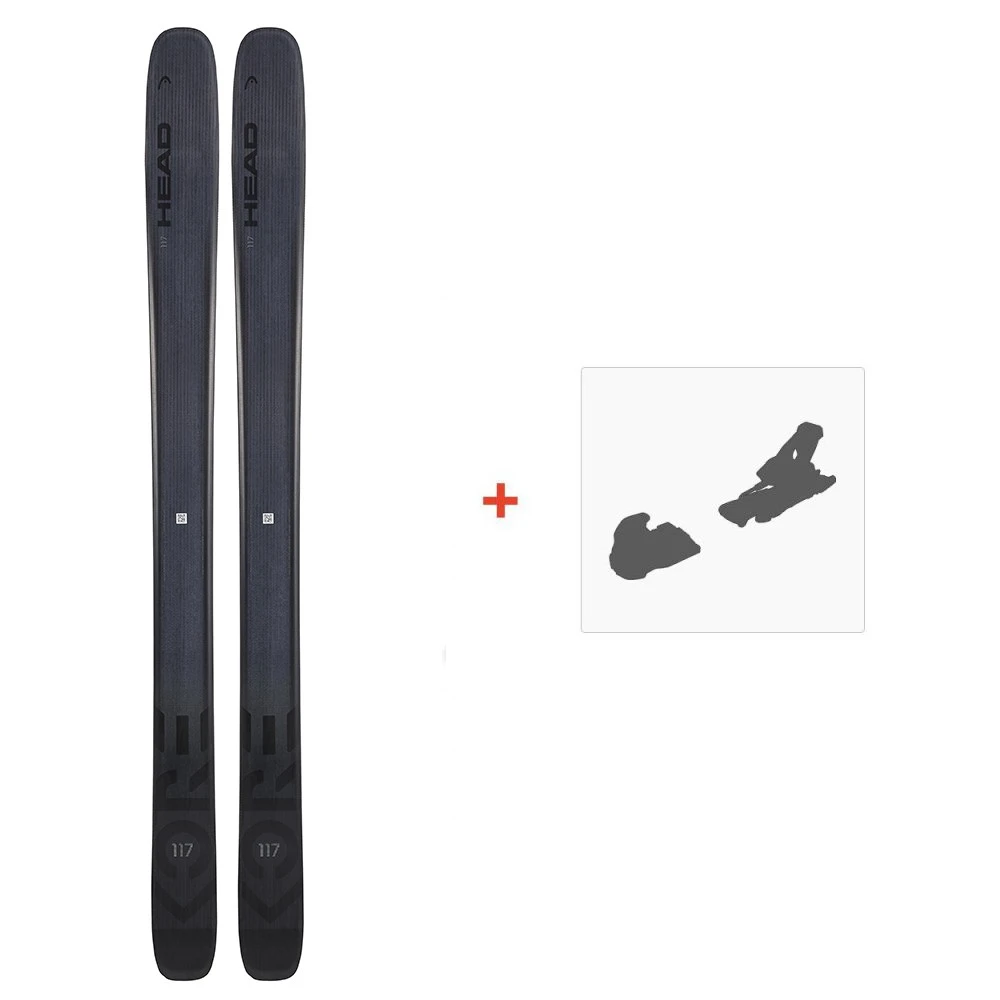 Ski Head Kore 117 2022 + Fixations De Ski 1 Ski Head Kore 117 2022 + Fixations De Ski