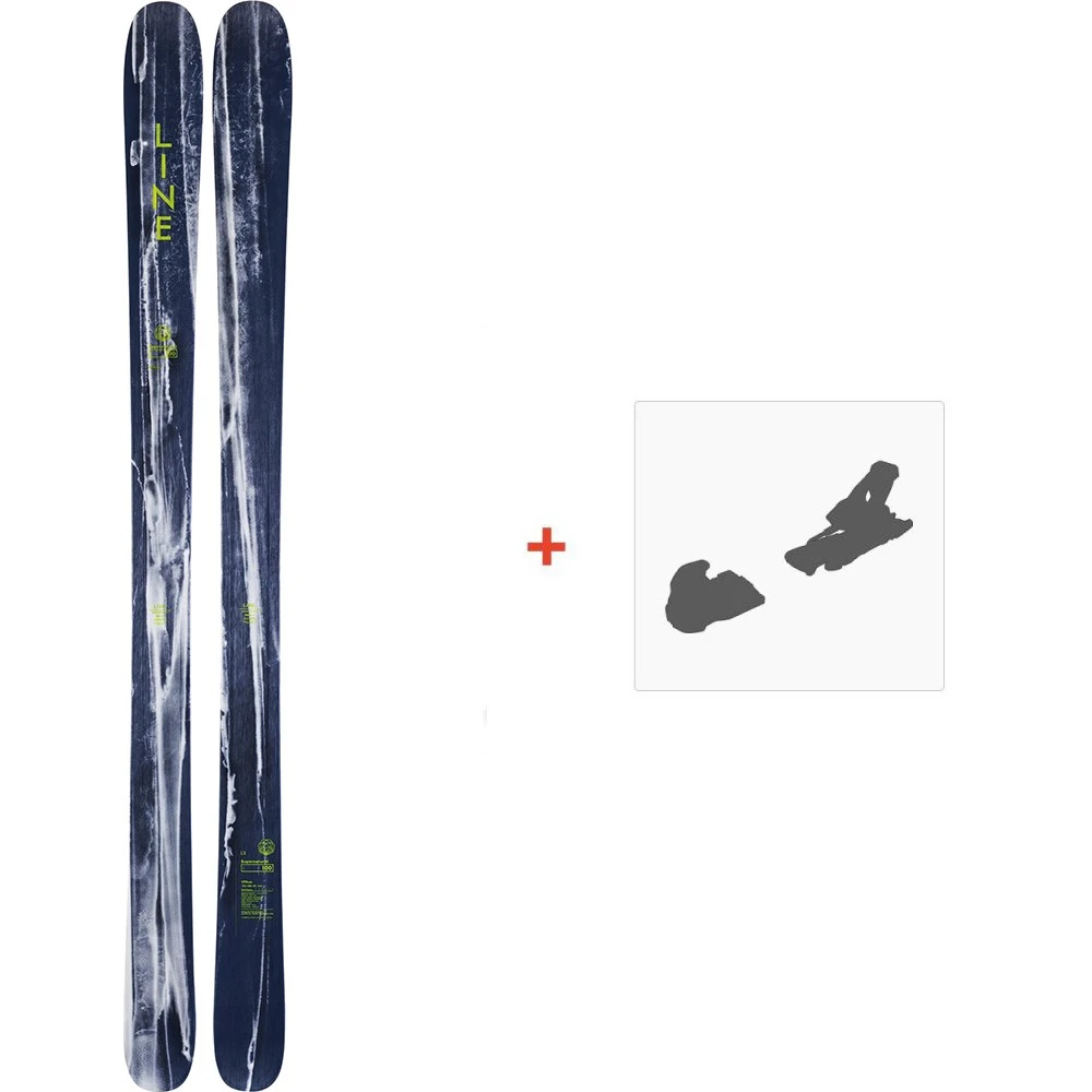 Ski Line Supernatural 100 2020 + Fixations De Ski 1 Ski Line Supernatural 100 2020 + Fixations De Ski