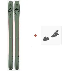 Ski Salomon N QST 106 OIL Green/Orang 2021 + Fixations De Ski