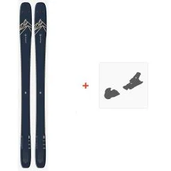 Ski Salomon N QST 99 Dark Blue 2021 + Fixations De Ski